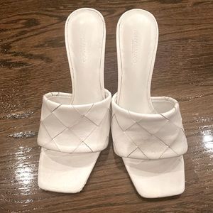 Tony Bianco weave sandals - white